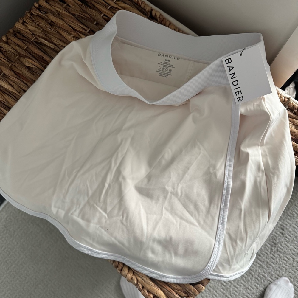 Bandier Aperitif Gardenia Sweetheart Corset Bra Pocket Skort Tennis Athleisure M - Picture 6 of 13